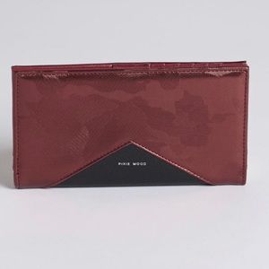 Pixie Mood Sophie metallic camo burgundy wallet